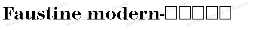 Faustine modern字体转换